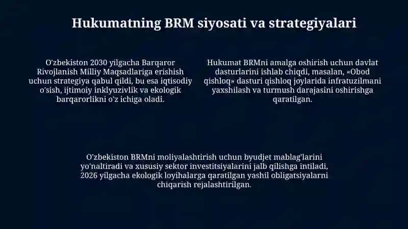 O‘zbekistonda Barqaror RIVOJLANISH MAQSADLARI 4