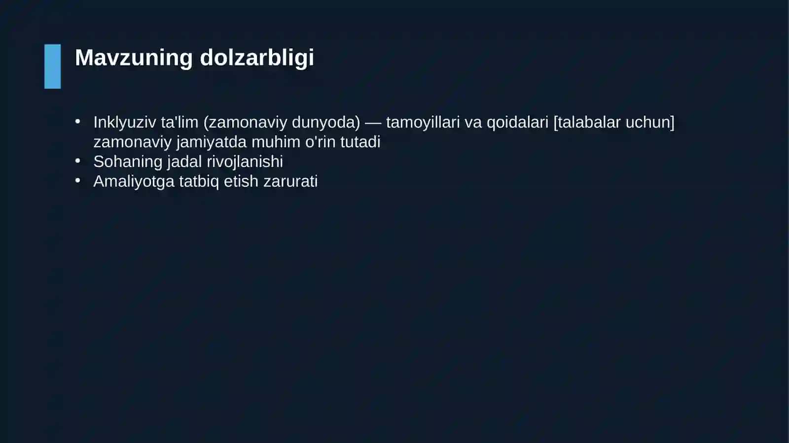 Inklyuziv ta'lim (zamonaviy dunyoda) — tamoyillari va qoidalari [talabalar uchun] 4