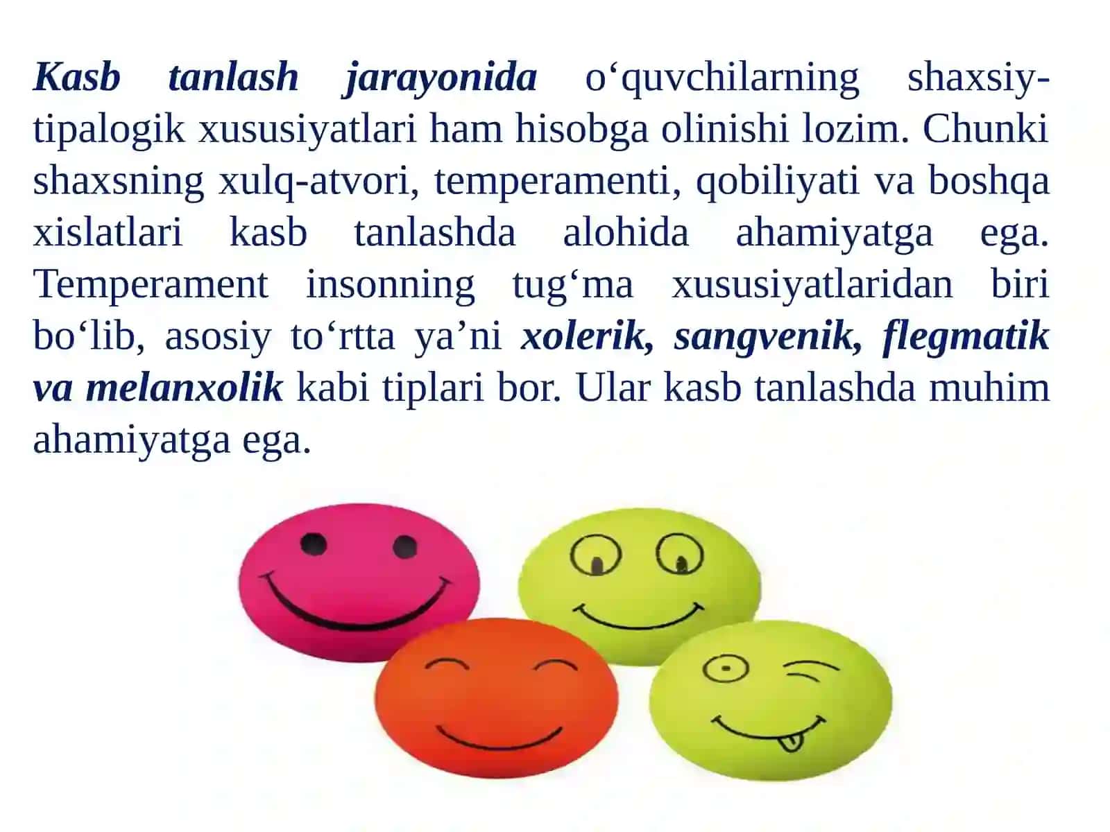 Temperament va kasb uyg'unligi 4