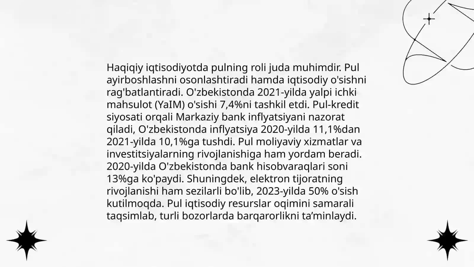 Pul muomalasini boshqarishning ayrim jihatlari 4