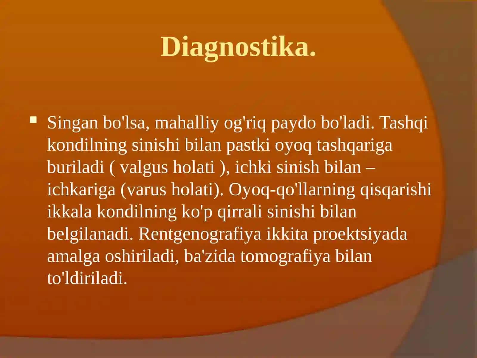 Boldirshikastlanishining tasnifi 4