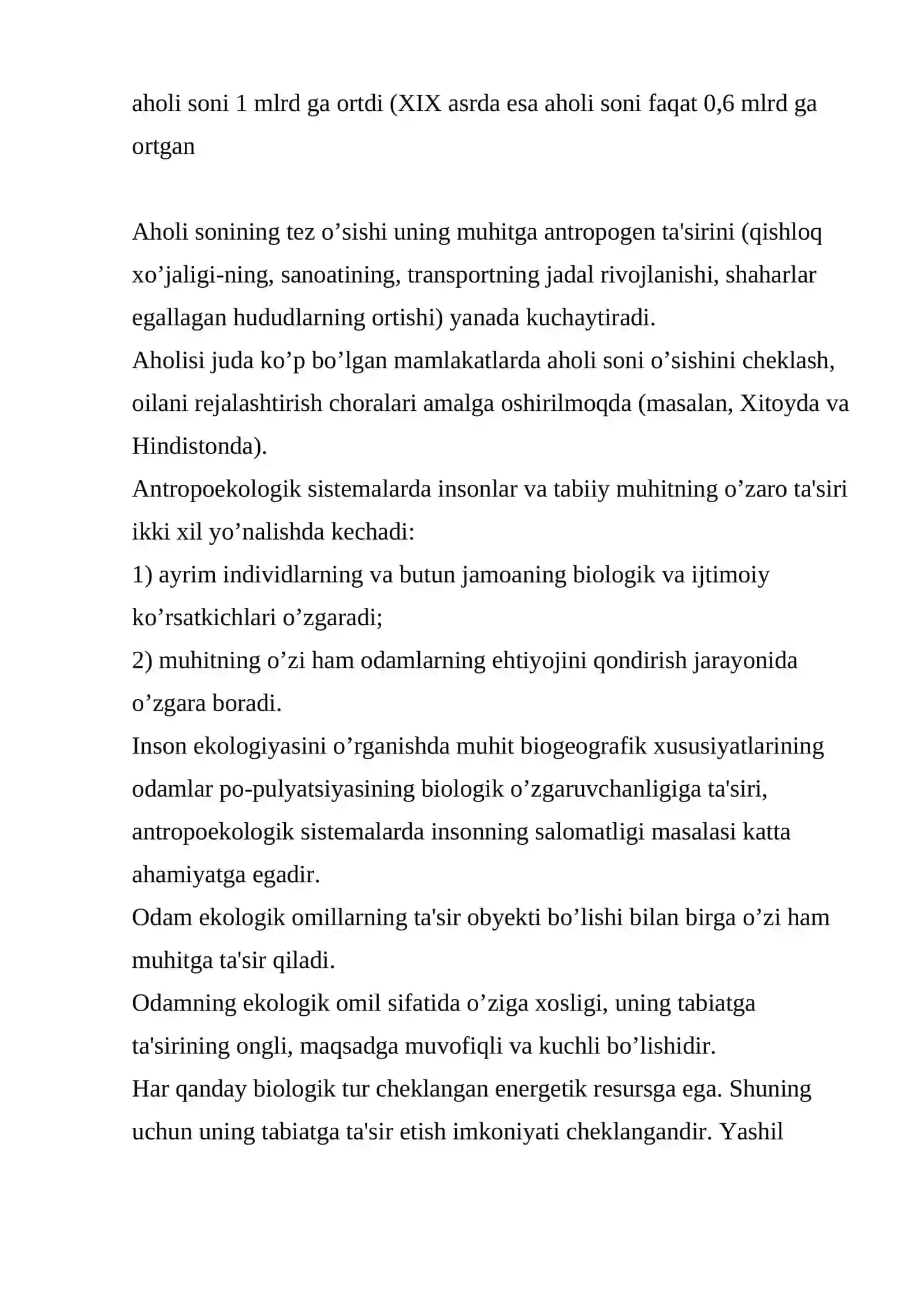 INSON EKOLOGIYASI 4