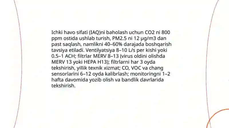 Havoni konditsiyalash tizimlarining konsalting va qurilish sohalaridagi qo‘llanilish ko‘lami 4