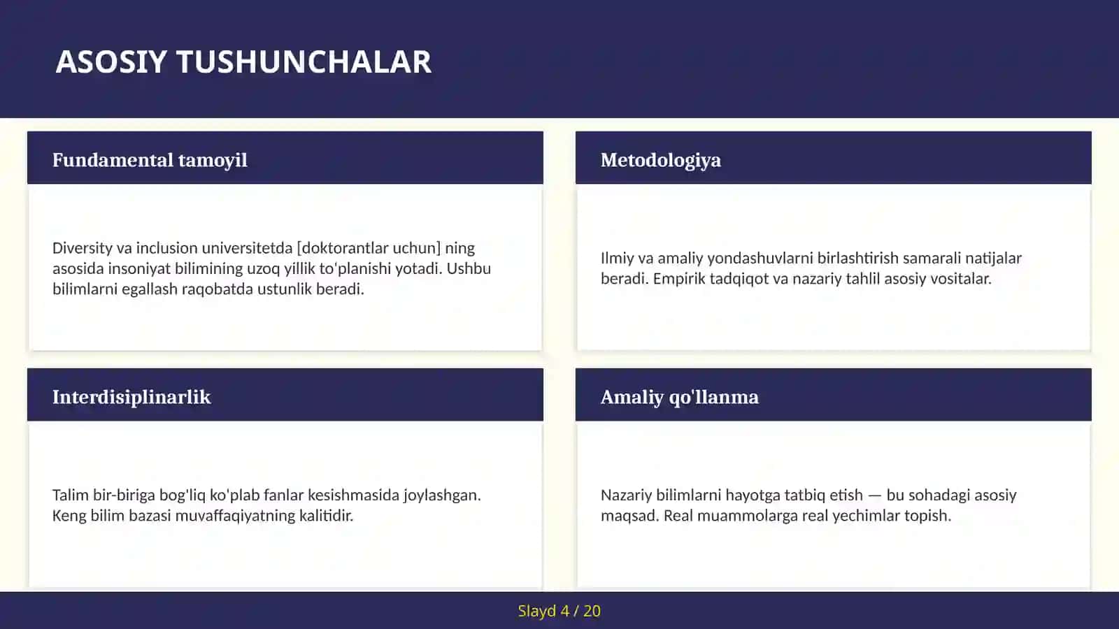 Diversity va inclusion universitetda [doktorantlar uchun] 4