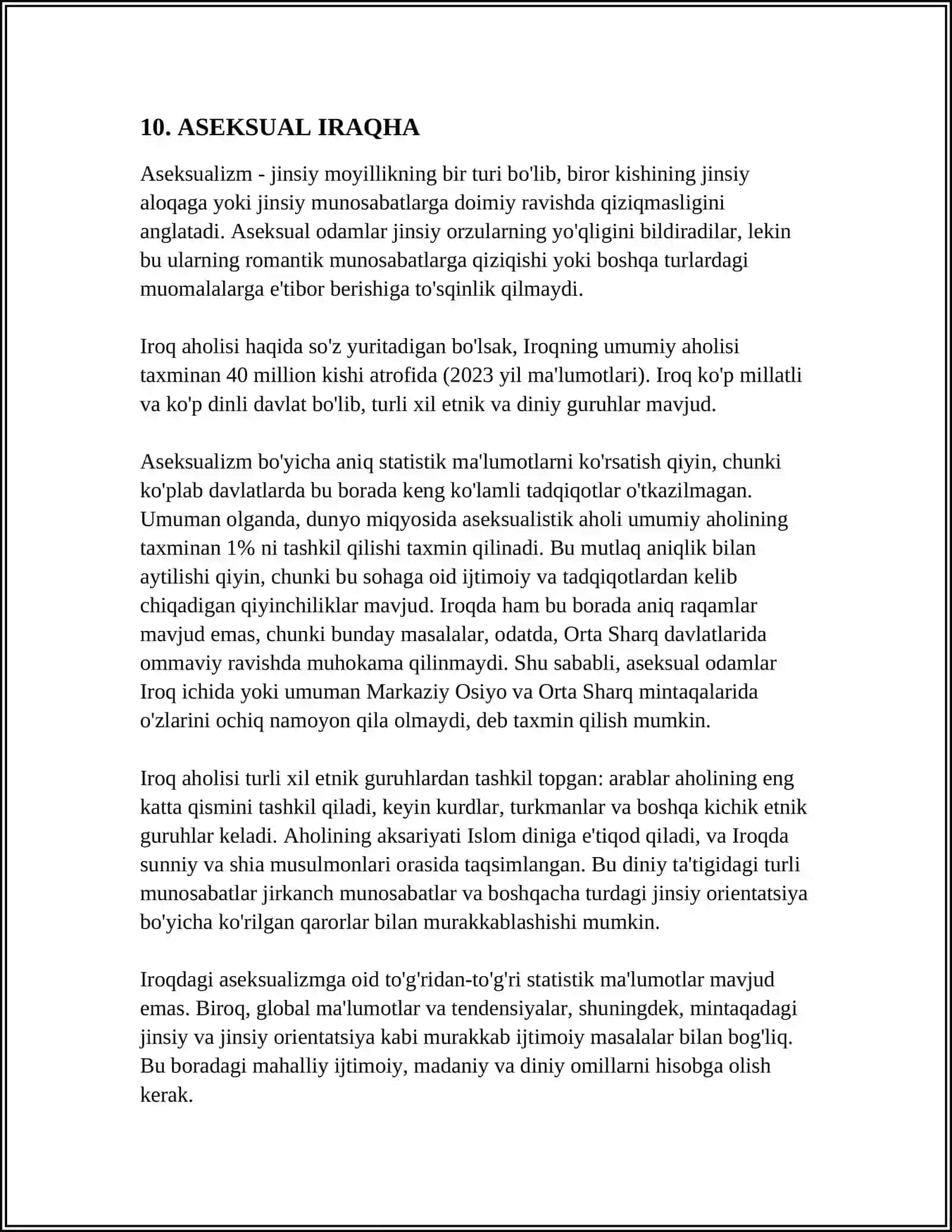 BELGILARNING BIRIKKAN HOLDA IRSIYLANISHI 4