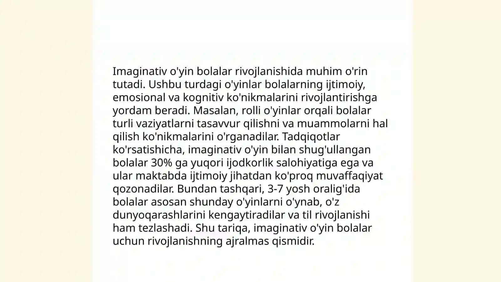 Maktabgacha yosh davrida psixik rivojlanish xususiyati 4