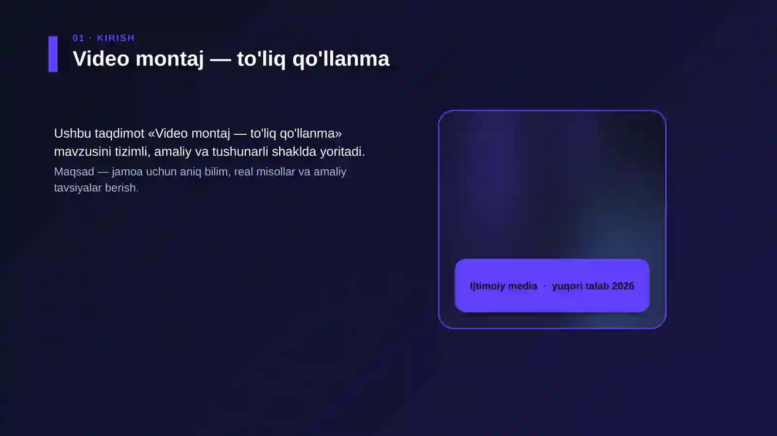 Video montaj — to'liq qo'llanma 4