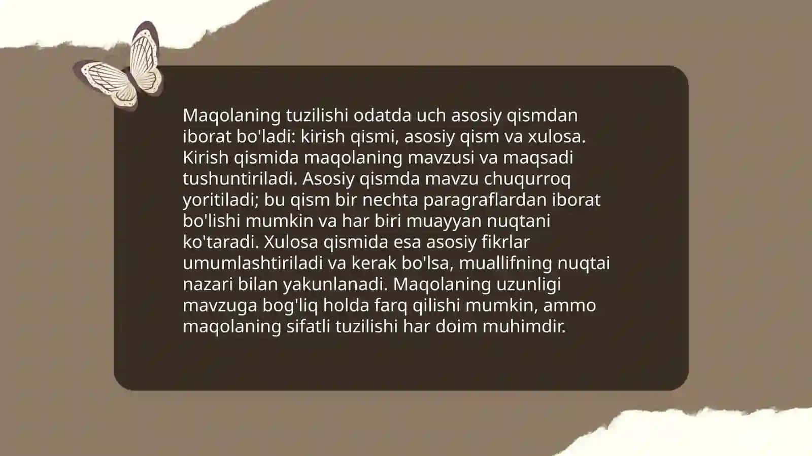 Maqola yozish qoidalari 4
