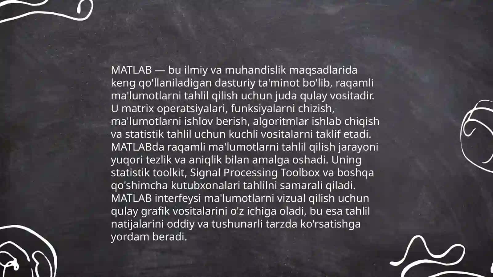 MATLAB dasturlash tillari 4