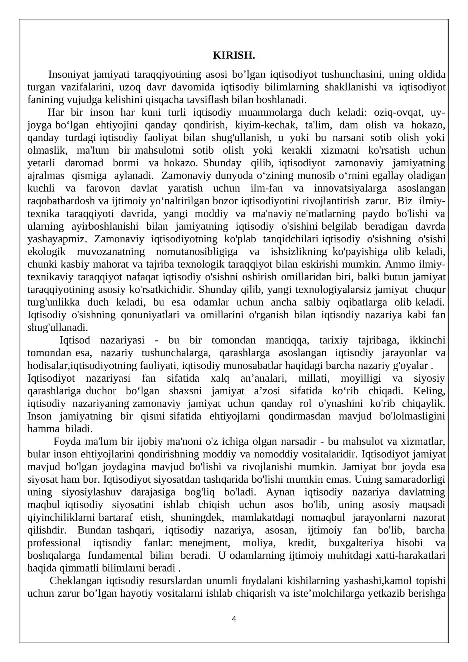 Iqtisodiyot fanining jamiyat taraqqiyotidagi o’rni 4