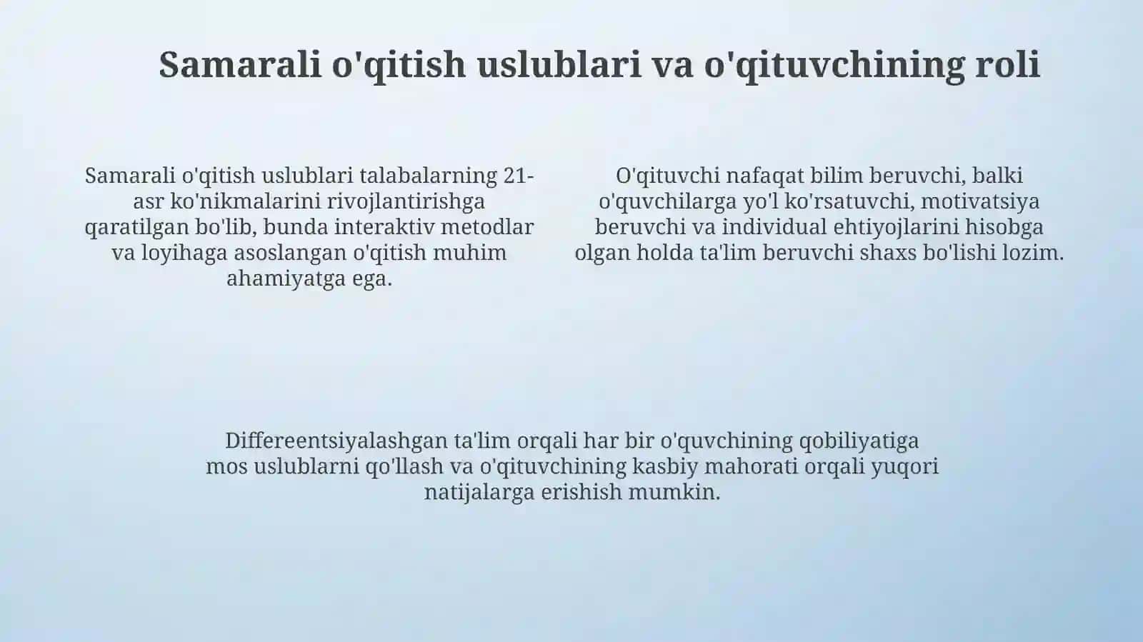 Metodologik asoslar va ta'lim-tarbiya maqsadlarining aniqligi 4
