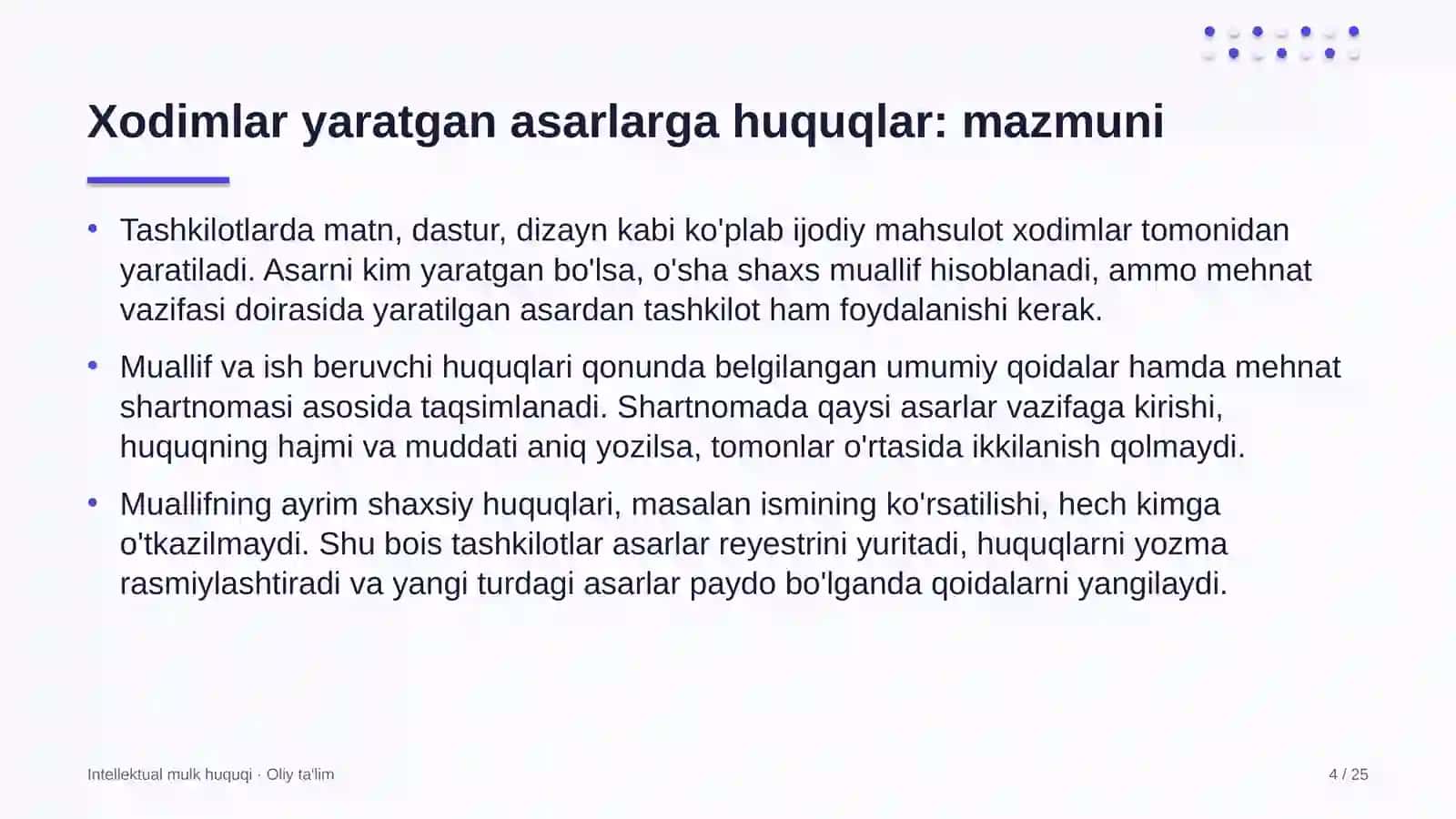 geologiya qidiruv ishlarida xodimlar yaratgan asarlarga huquqlarni tartibga solish 8729 4
