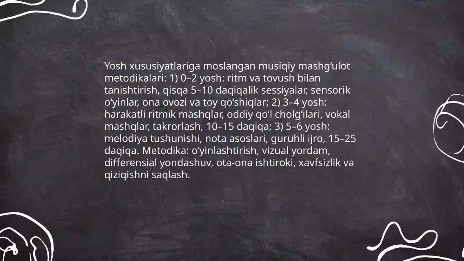 Maktabgacha yoshdagi bolalarga musiqiy tarbiya berish metodlari 4
