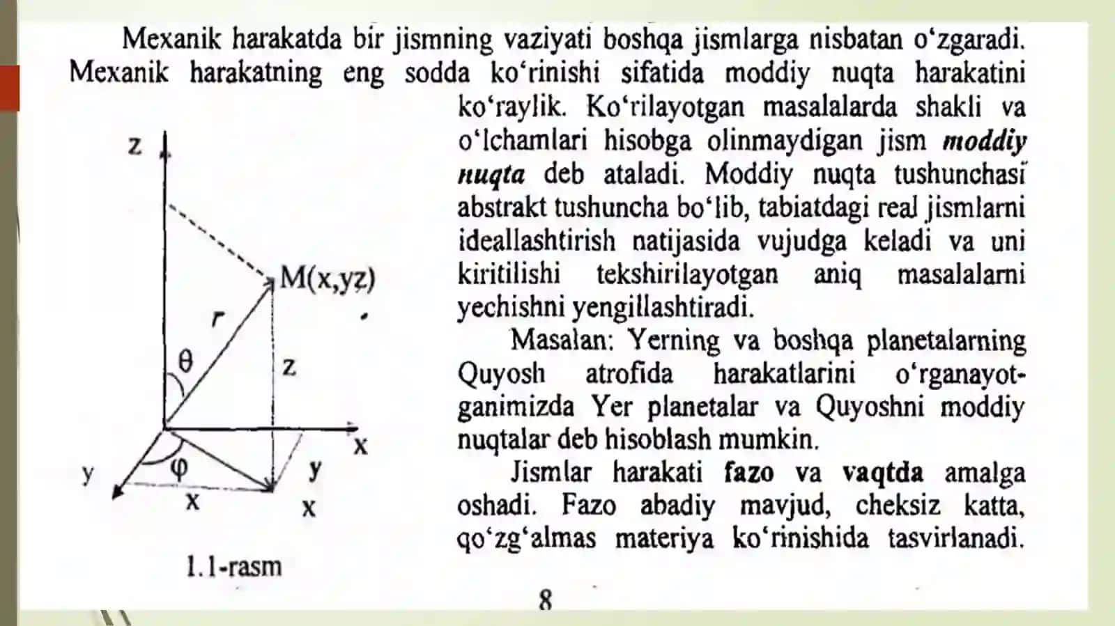 Moddiy nuqta ning to‘g‘ri chiziqli harakati va uning grafik tahlili 4