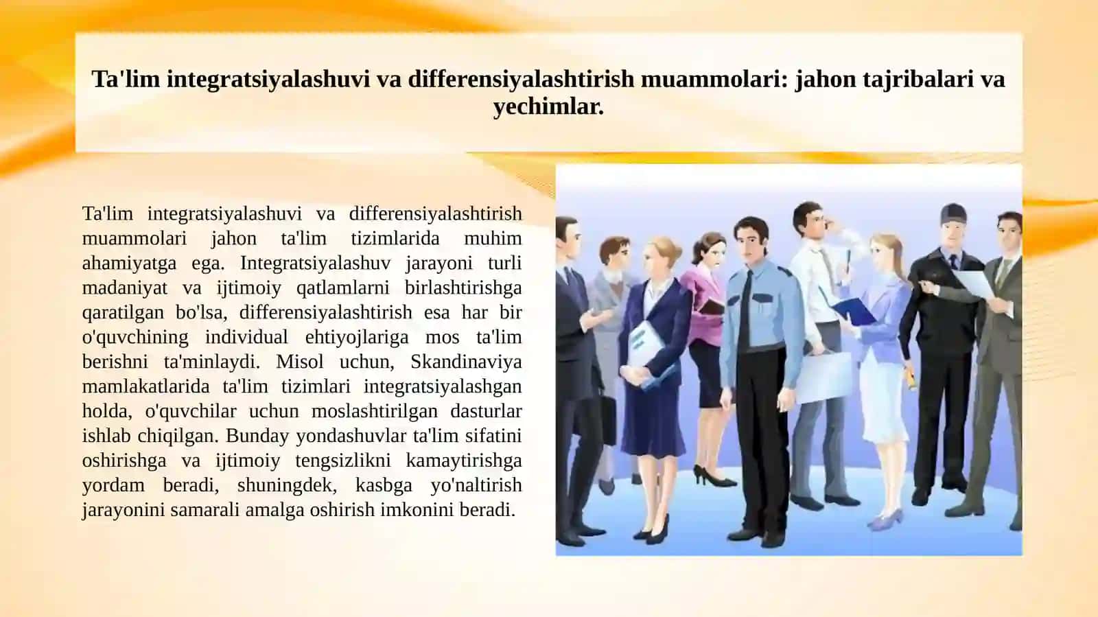 AQSH da ta'lim tizimining qiyosiy tahlili. Jahonda masofaviy ta'lim rivojlanishi. Jahon mamlakatlarida ta'lim integratsiyalash va differensiyalashtirish muammolari hamda kasbga yo'naltirish masalalari. 4