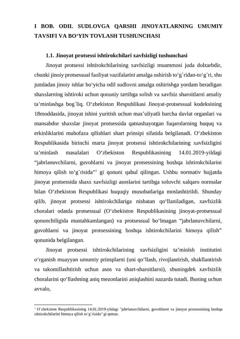 Odil sudlovga qarshi jinoyatlar uchun javobgarlik 4