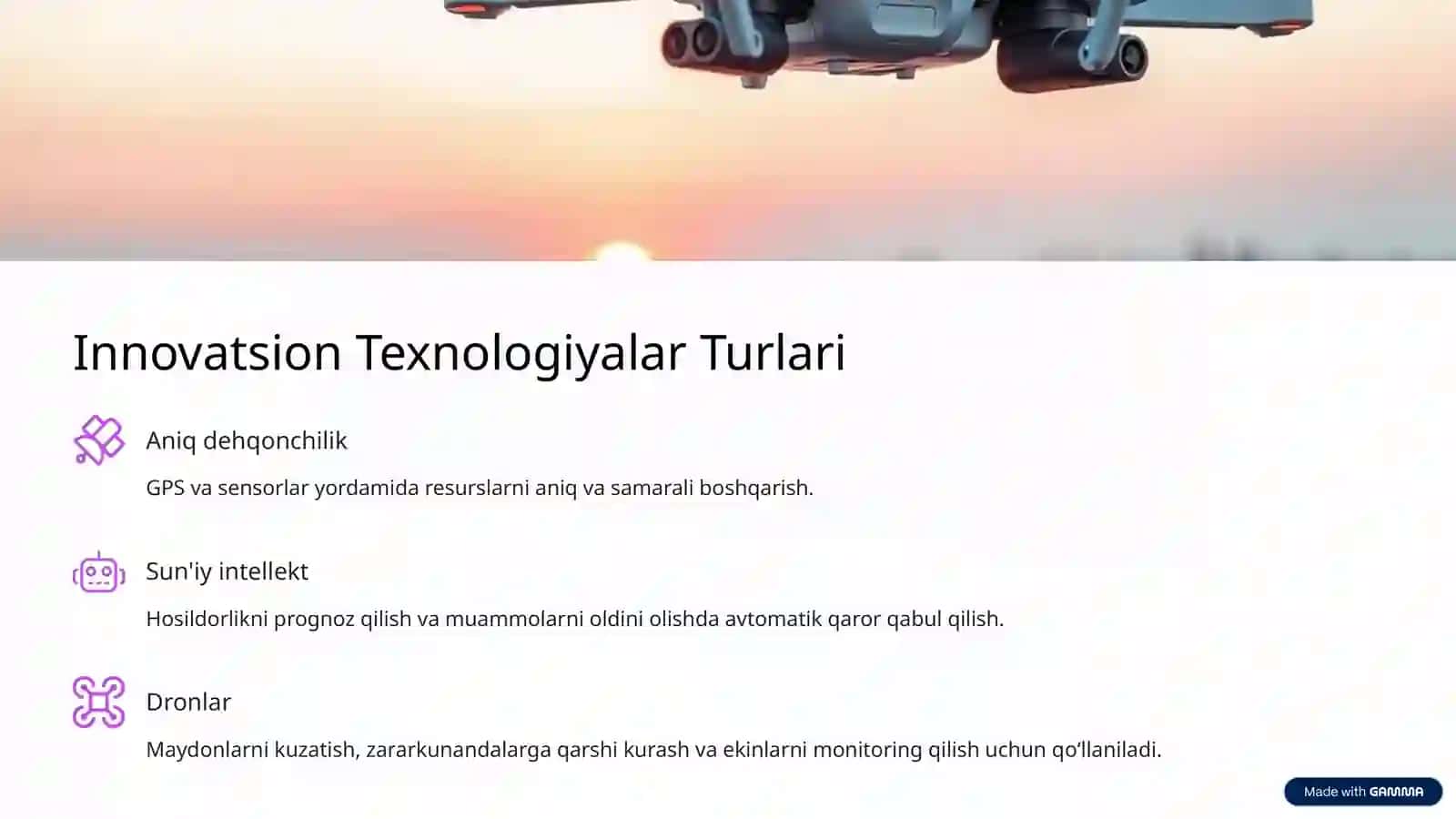 Qishloq Xo'jaligida Innovatsion Texnologiyalar va Investitsiyalar 4