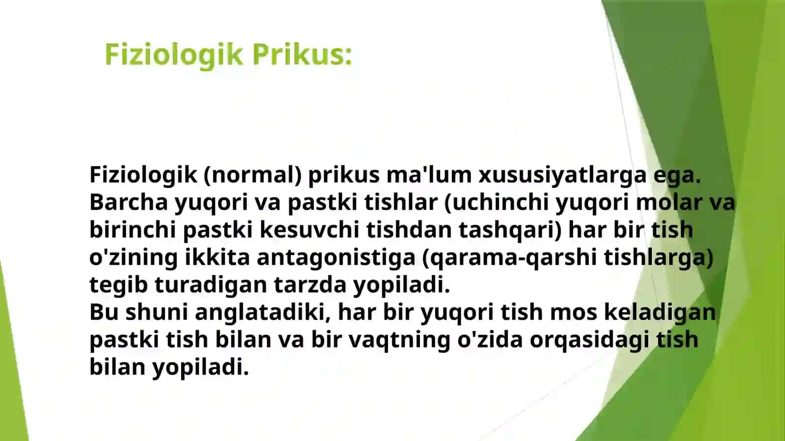 Patologik va fiziologik prikuslarni aniqlash 4