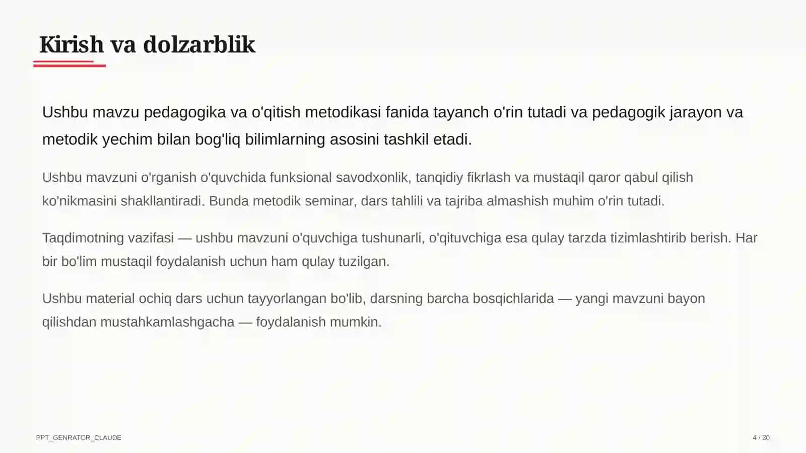 O'qituvchining nutq madaniyati va pedagogik muloqot 4