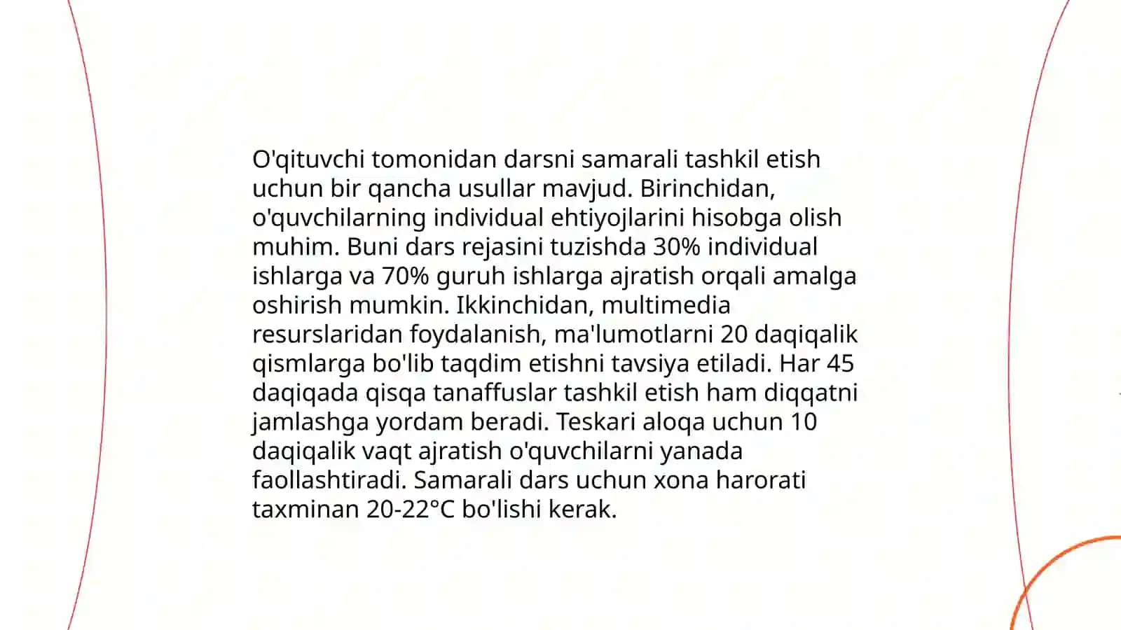 Tabiiy Fanlar Darslariga Tayyorgarlik Rejalashtirish 4