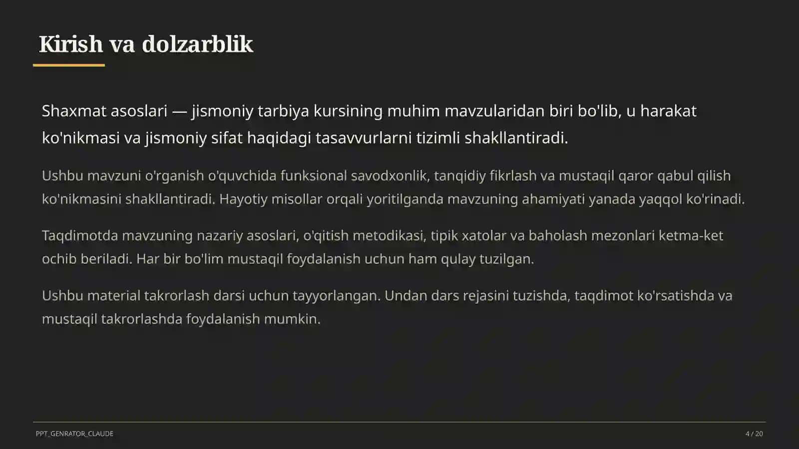 Shaxmat asoslari (4-sinf) 4