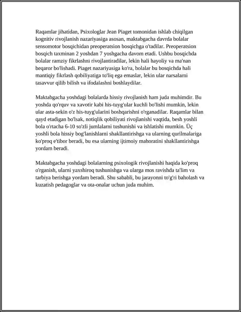 Maktabgacha yoshdagi bolalarning psixologik rivojlanishi 4
