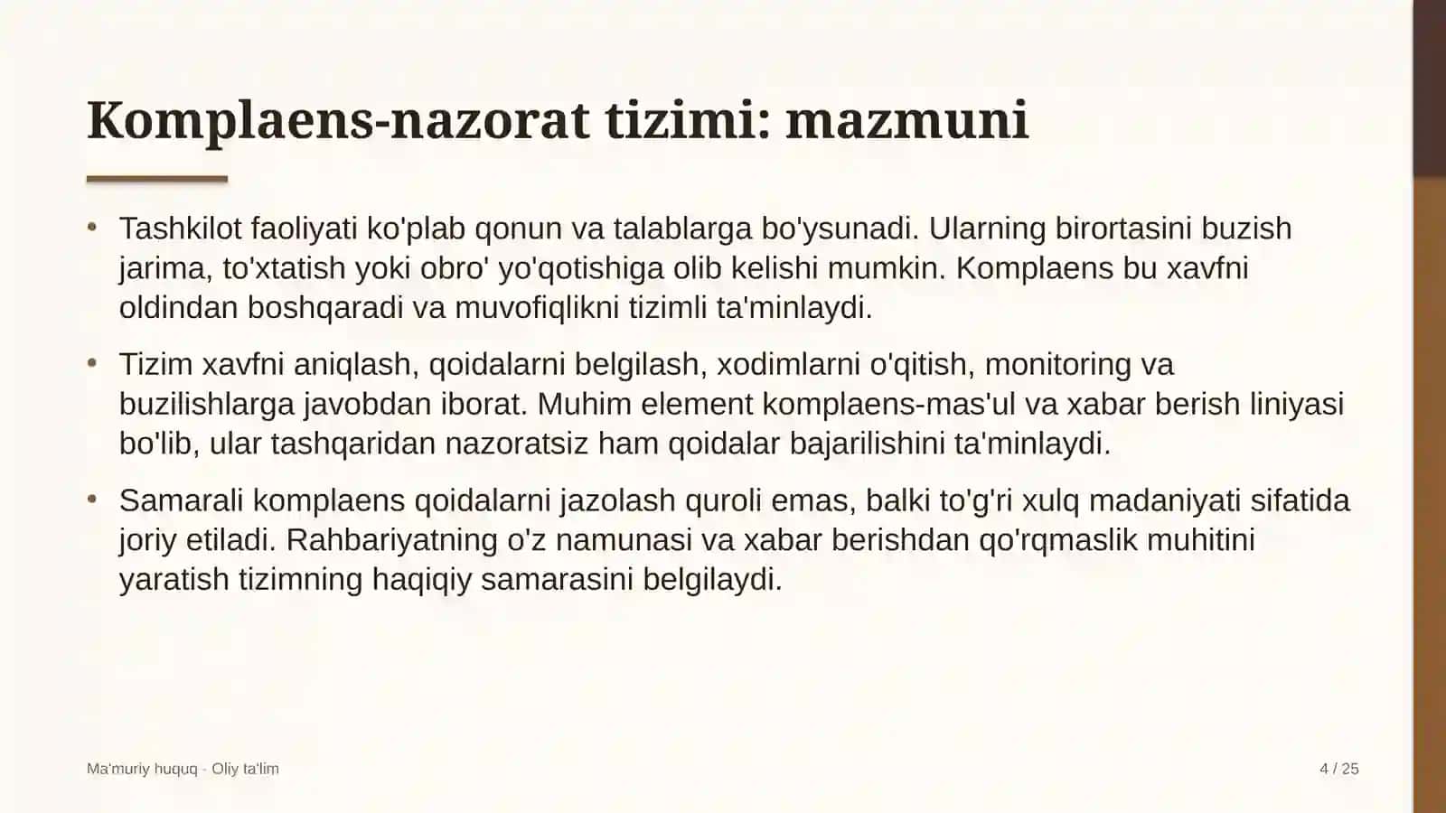 Bolalar nashrlarida komplaens-nazorat tizimi 4