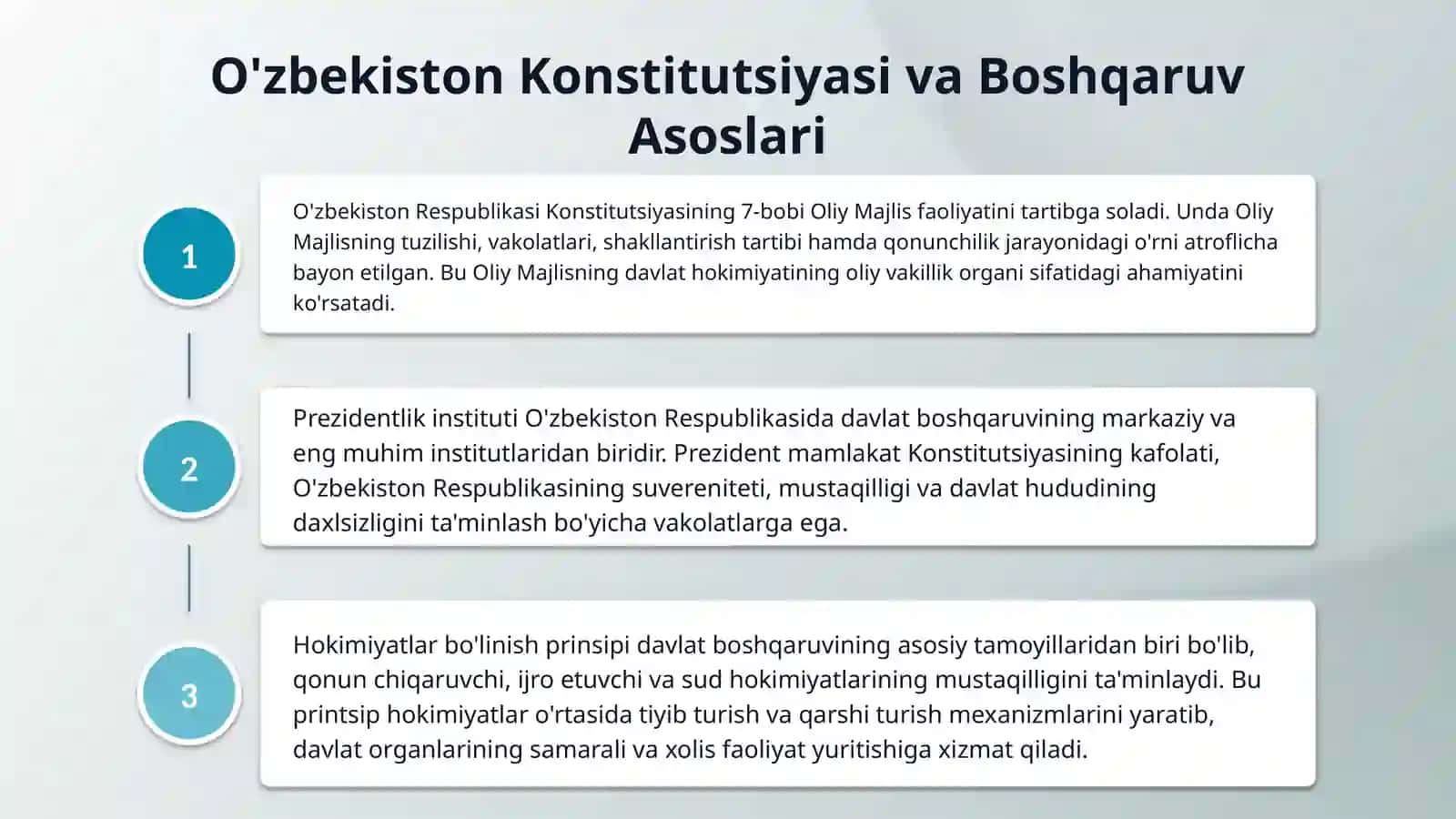 O'zbekiston Respublikasining davlat boshqaruvi 4