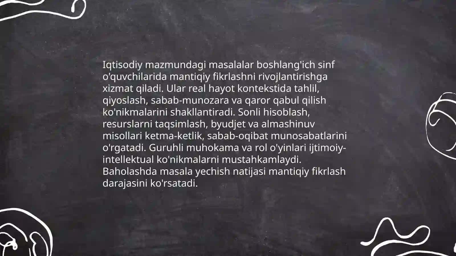 Iqtisodiy mazmundagi masala yechish 4