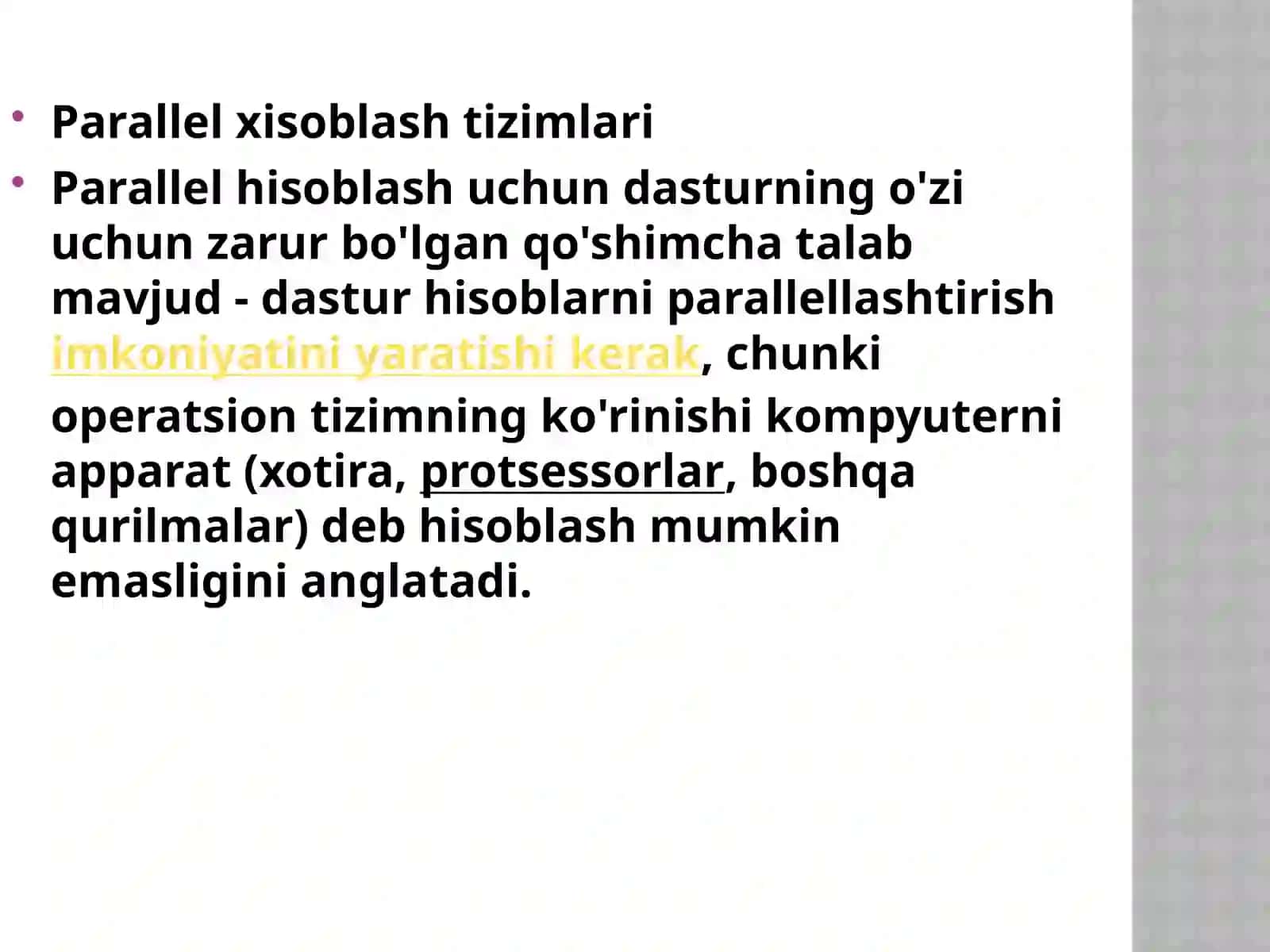 Parallelkompyuterlarning dasturiy ta’minoti 4
