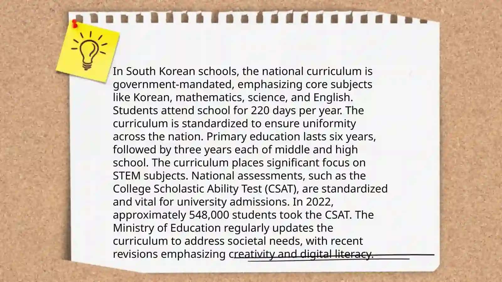 Structure of South Korea's Education System 4