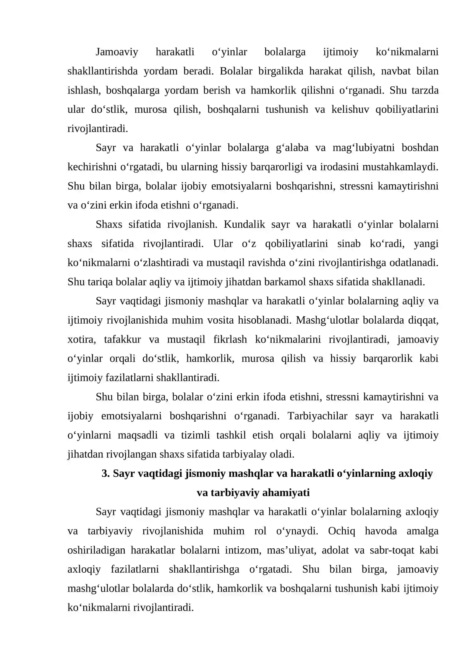 Sayr vaqtidagi jismoniy mashqlar va harakatli o‘yinlar 4