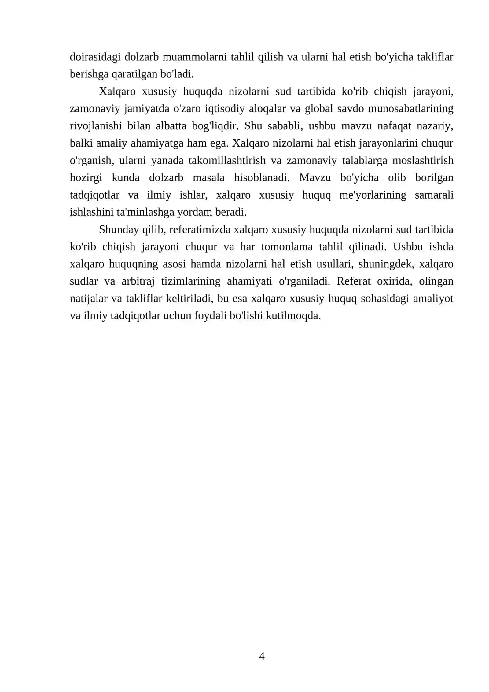 Xalqaro xususiy huquqda nizolarni sud tartibida koʻrib chiqish 4
