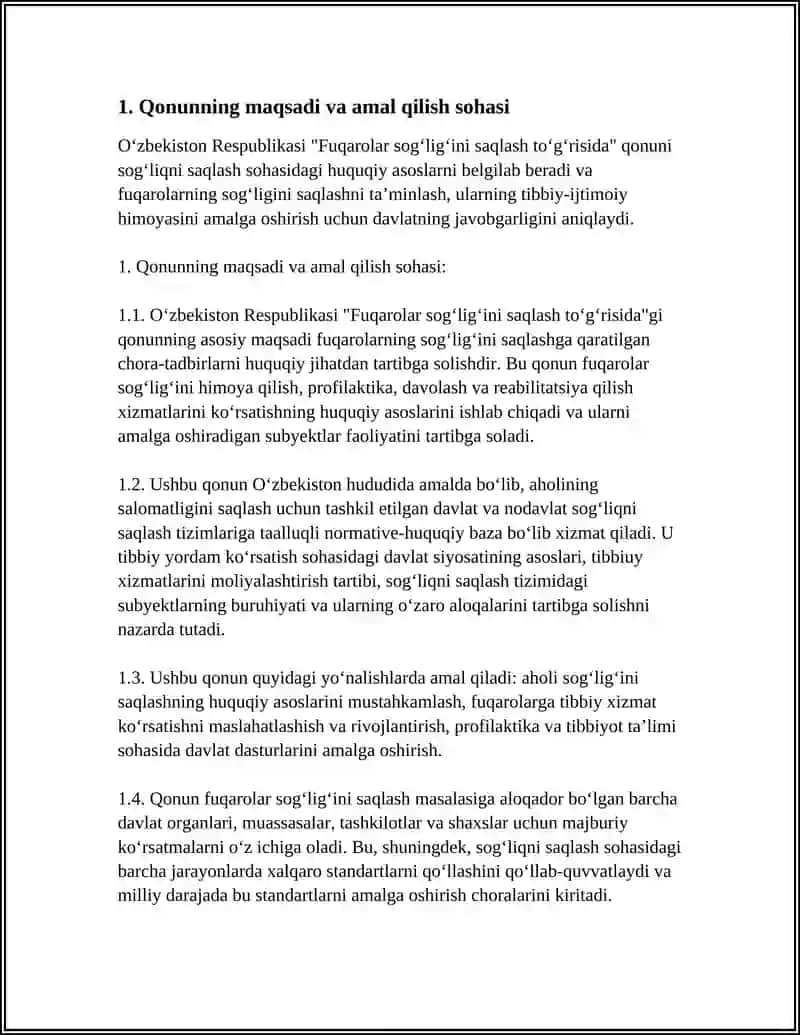 SOG'LIQNI SAQLASH SOHASIDAGI QONUNCHILIK ASOSLARI 4