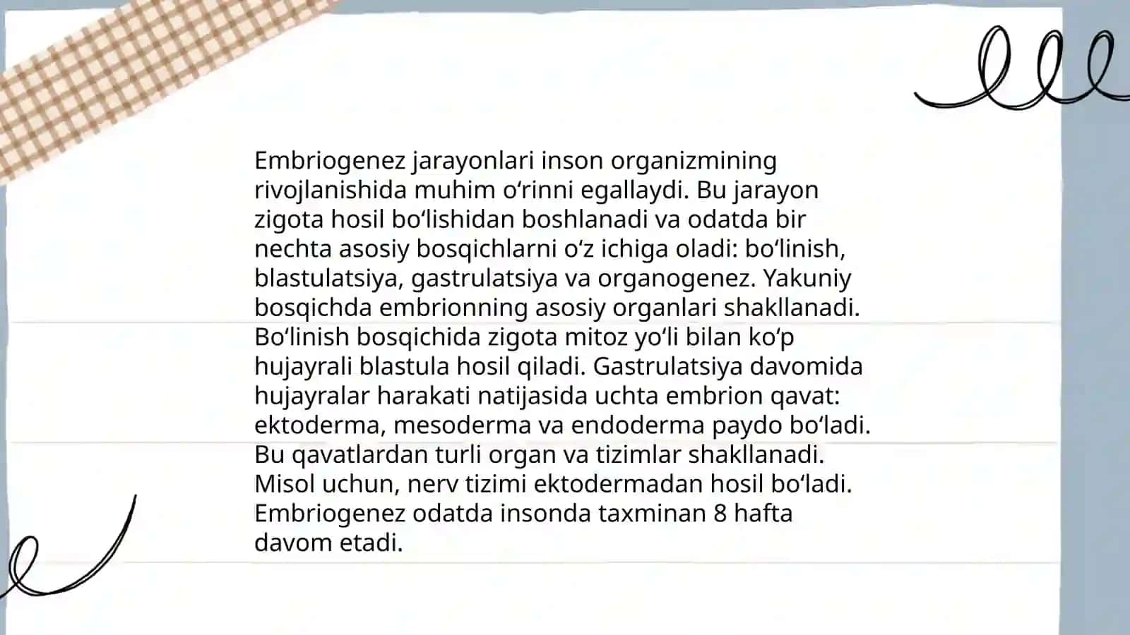 Dizontogenez parameterlari 4