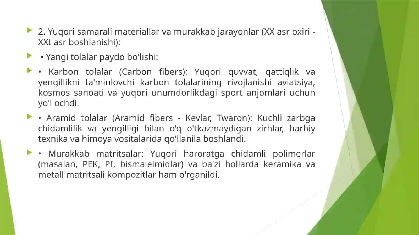 Polimerlar vakompazitsion materiallar kimyosi 4