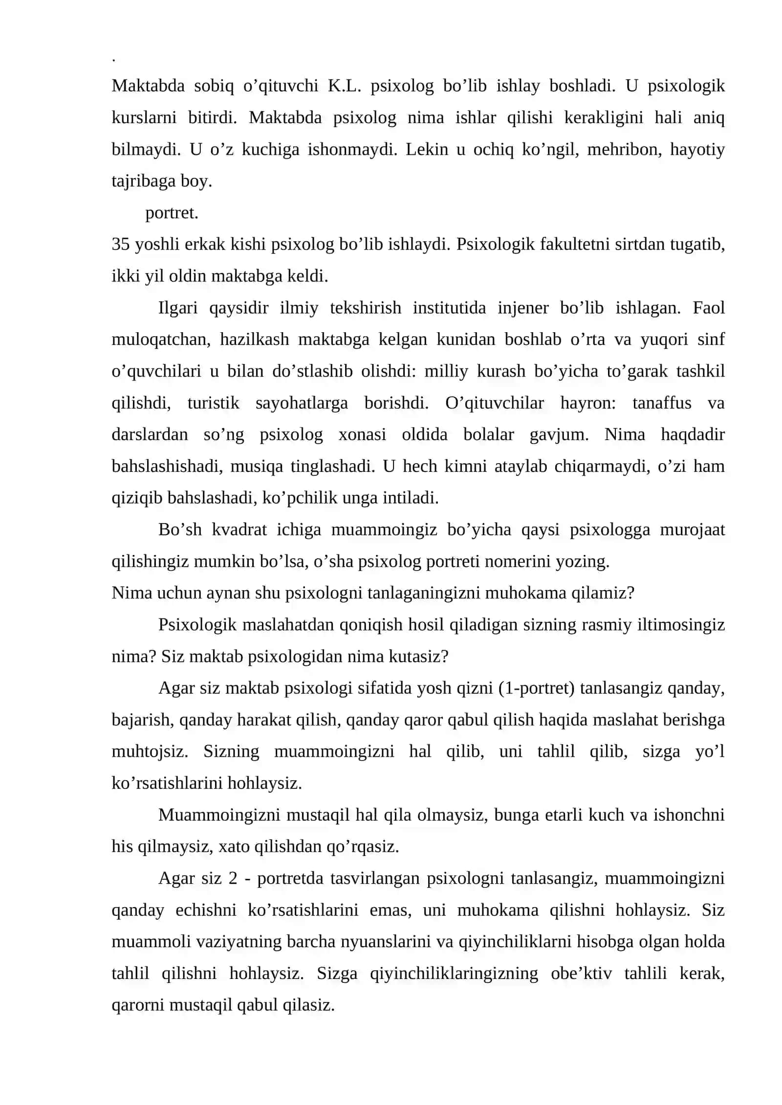 Rivojlanishida nuqsoni boʻlgan bolalarga yordam berish tizimini rivojlantirishning dolzab masalalari 4