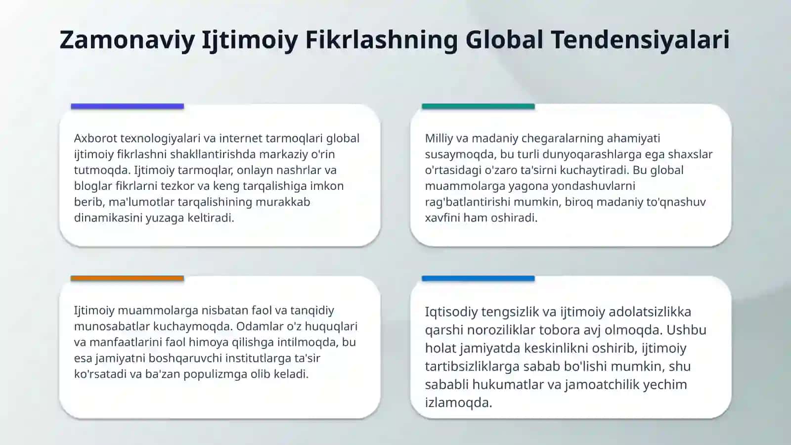 Ijtimoiy sohadagi fikrlash va unga tasiri 4