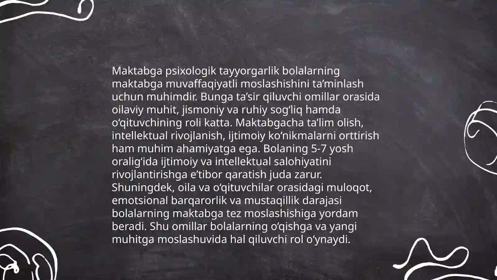 Bolalarning maktabga psixologik tayyorgarligi 4