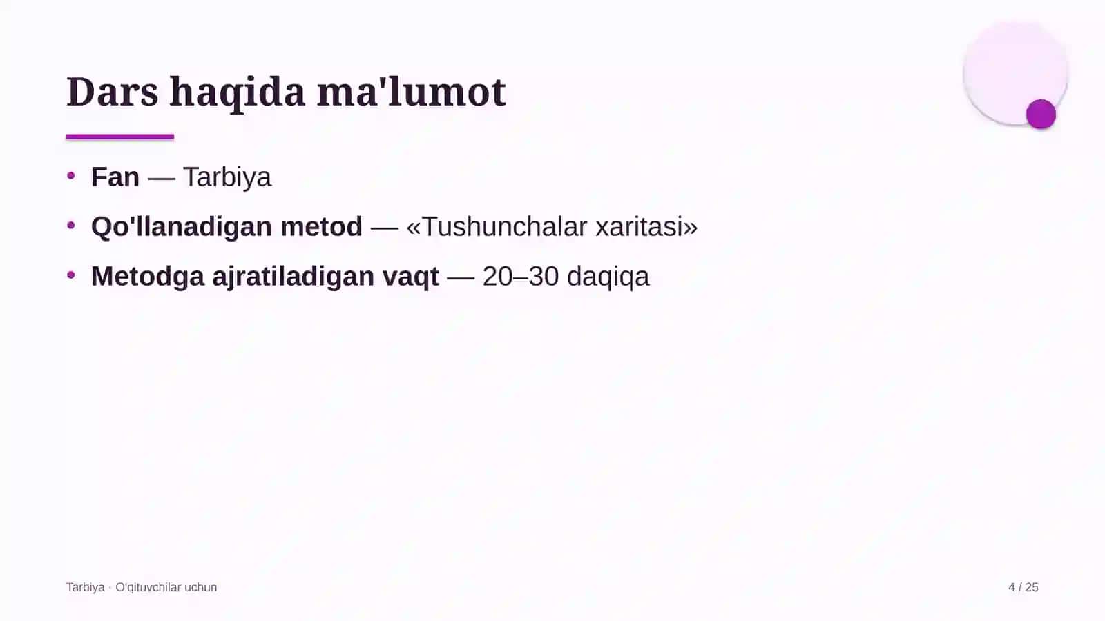 tarbiya darslarida tushunchalar xaritasi metodidan foydalanish 1770 4