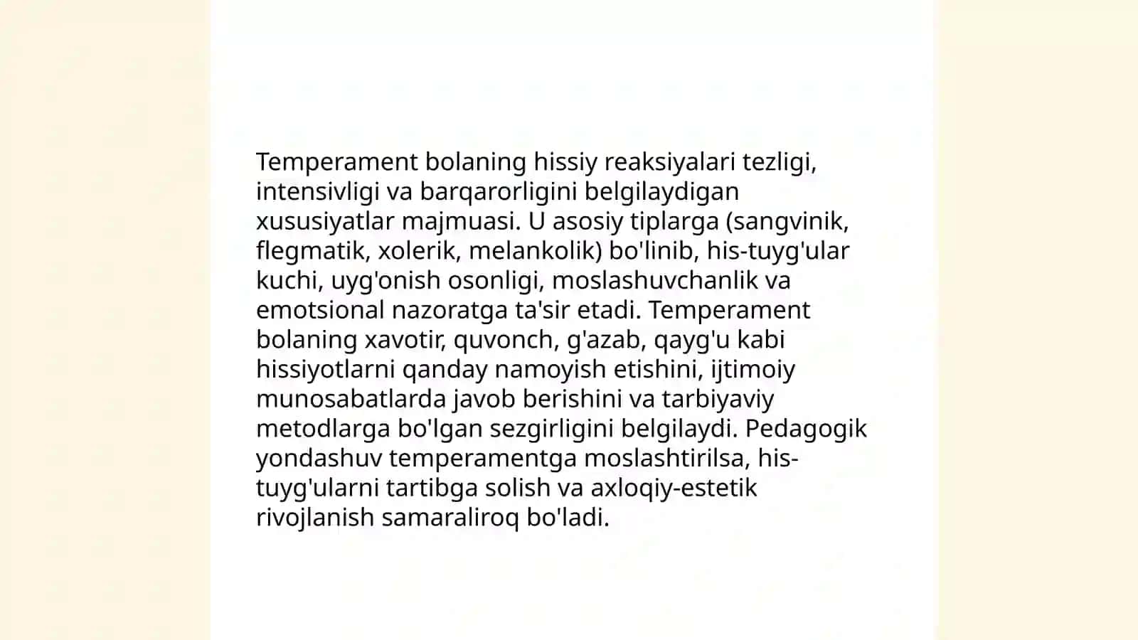 Yosh bolalarning asab ruhiy talimotining elemantlari 4