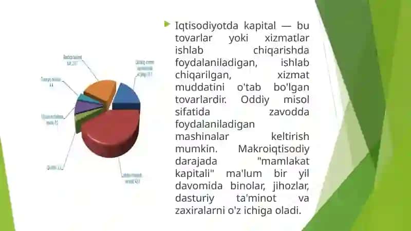 Asosiy kapital va aylanma kapital hamda ularni farqlovchi jihatlari 4