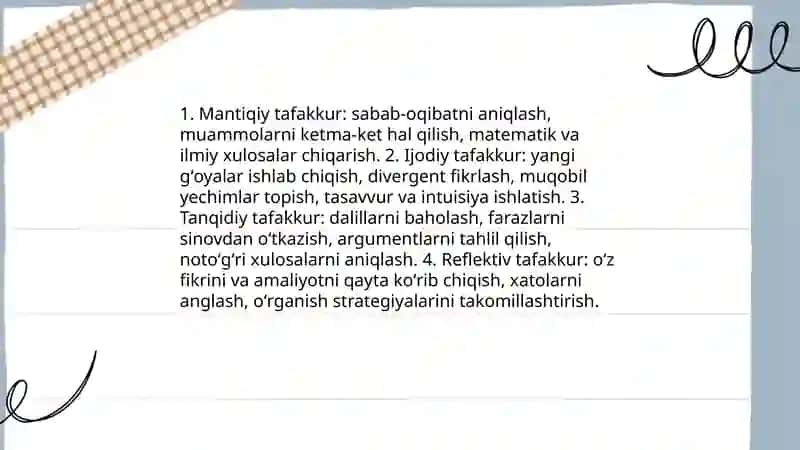 Tafakkur to'g'risida umumiy tushuncha 4