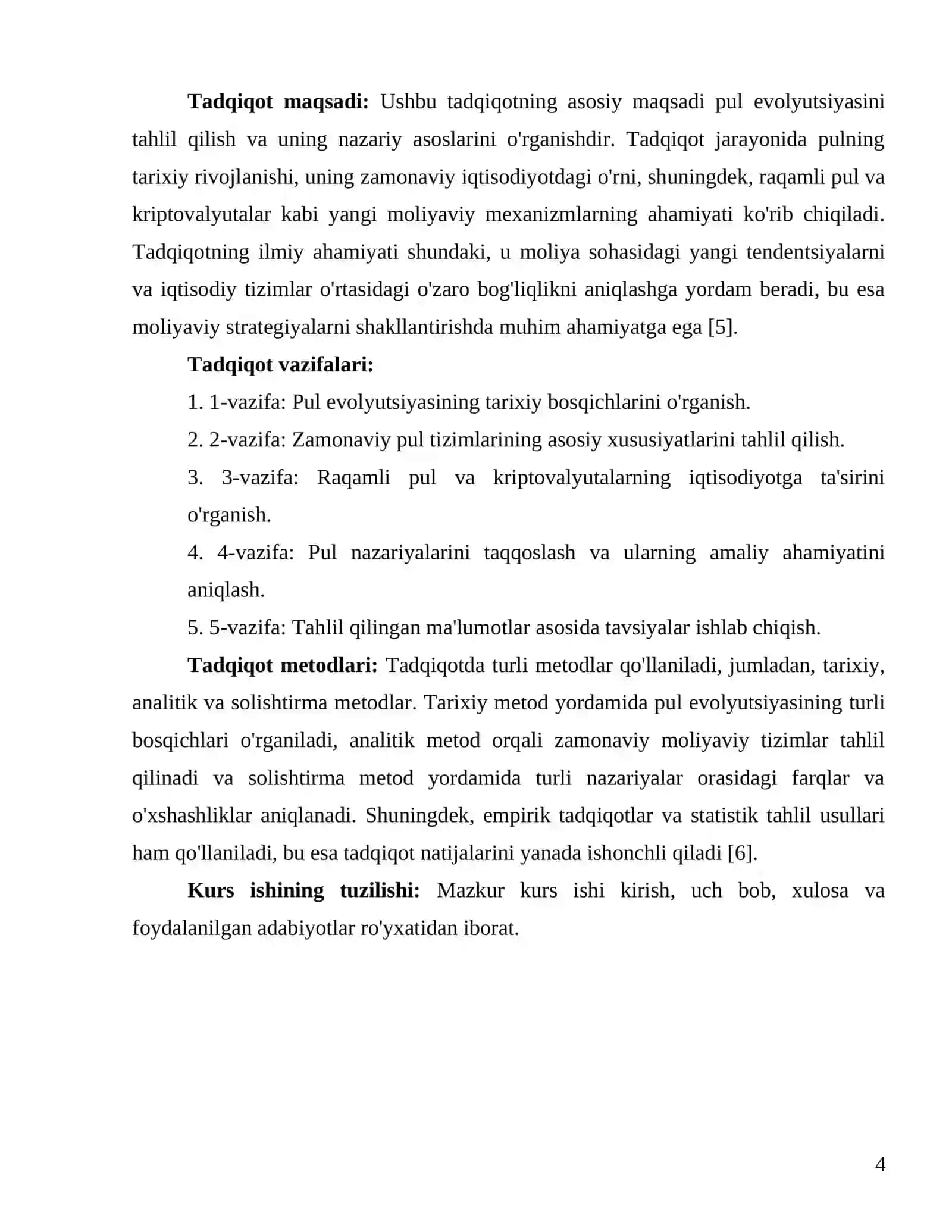 Pul evolyutsiyasi va uning nazariy asoslari 4