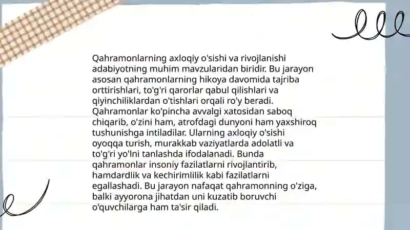 qissa va adabiy ertaklarda odob-axloq,tarbiya masalalarining talqini 4