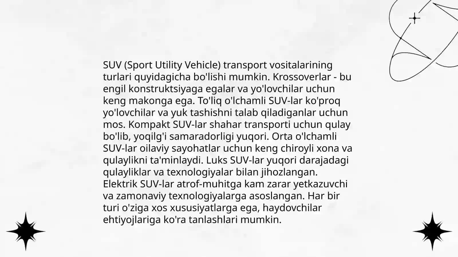 Katta guruhlarda,Suv havo va yes usti transportlari 4