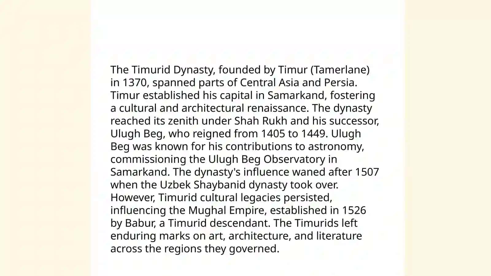 Amir Temur's Military Campaigns 4