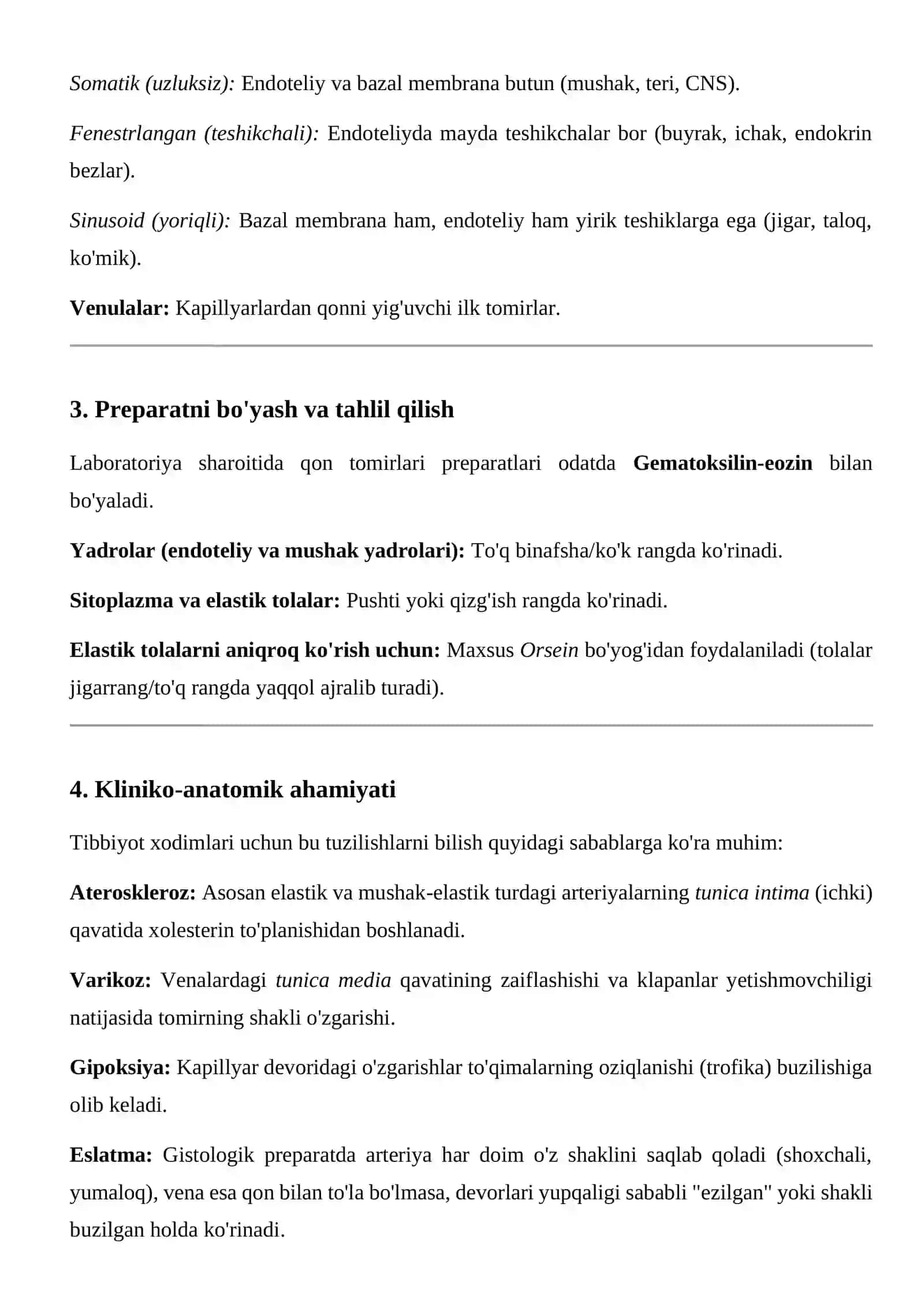 QON TOMIRLARI PREPARATLARINING MIKROSKOPIK TUZULISHI 4