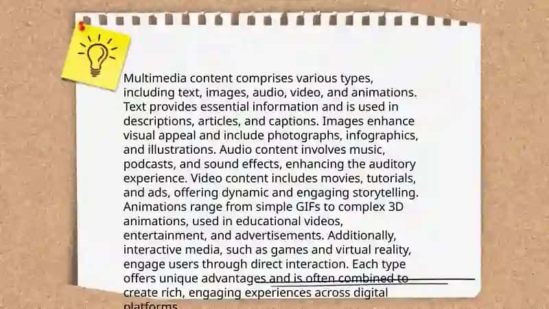 Creating Multimedia content 4