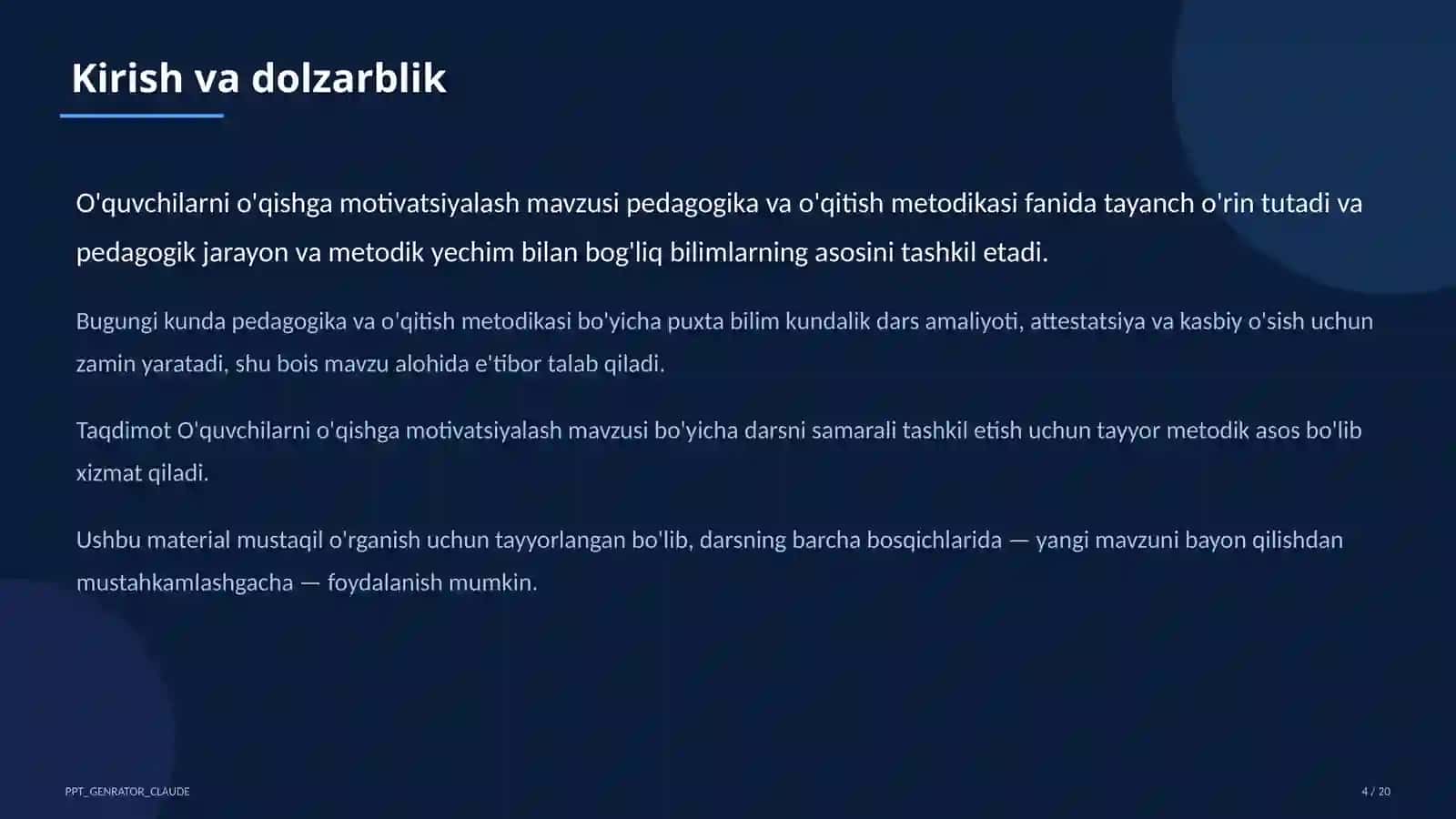 O'quvchilarni o'qishga motivatsiyalash 4